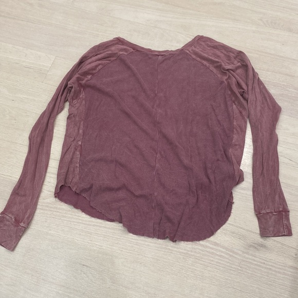 Project Social T - Pink Waffle Long Sleeve Shirt - Small - Picture 5 of 5